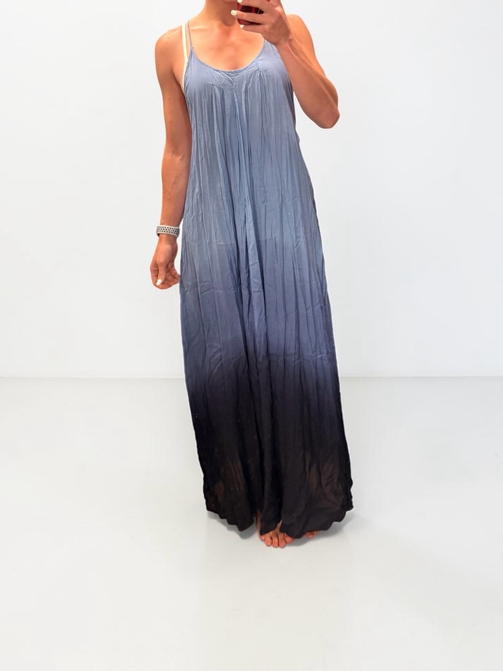Raviya Blue to Navy Ombre Maxi Dress